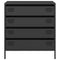 vidaXL Sideboard Black 68x39x73.5 cm Cold-rolled Steel