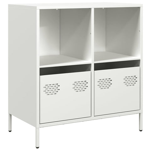 vidaXL Sideboard White 68x39x73.5 cm Cold-rolled Steel