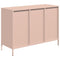vidaXL Sideboard Pink 101.5x39x73.5 cm Cold-rolled Steel