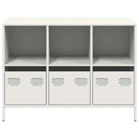 vidaXL Sideboard White 101.5x39x73.5 cm Cold-rolled Steel
