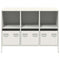 vidaXL Sideboard White 101.5x39x73.5 cm Cold-rolled Steel