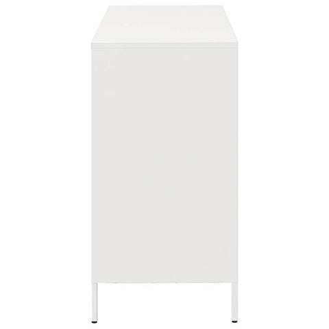 vidaXL Sideboard White 101.5x39x73.5 cm Cold-rolled Steel