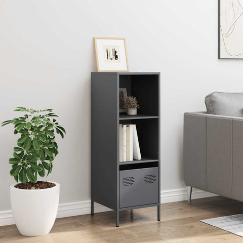 vidaXL Highboard Anthracite 35x39x103.5 cm Steel
