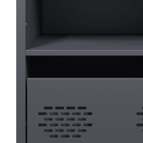 vidaXL Highboard Anthracite 35x39x103.5 cm Steel