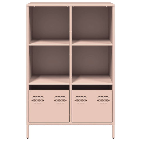 vidaXL Highboard Pink 68x39x103.5 cm Steel