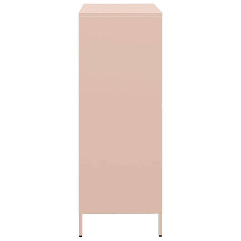 vidaXL Highboard Pink 68x39x103.5 cm Steel