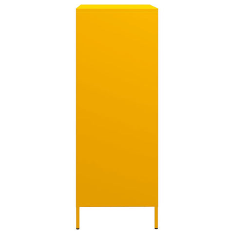 vidaXL Highboard Mustard Yellow 68x39x103.5 cm Steel