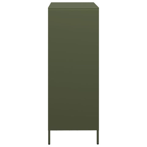 vidaXL Highboard Olive Green 68x39x103.5 cm Steel