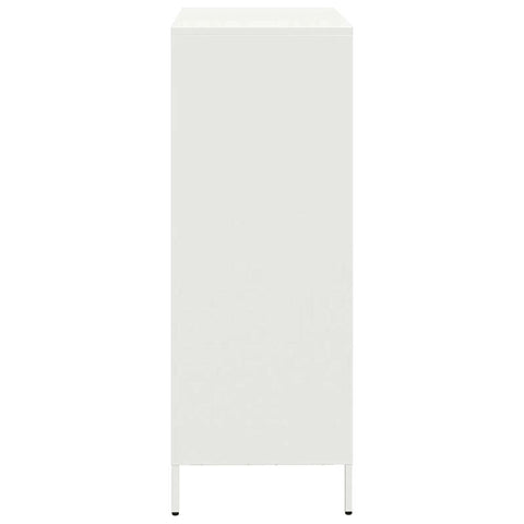 vidaXL Highboard White 68x39x103.5 cm Steel