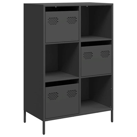 vidaXL Highboard Black 68x39x103.5 cm Steel