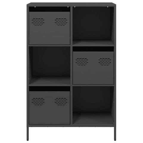 vidaXL Highboard Black 68x39x103.5 cm Steel