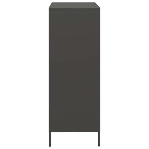 vidaXL Highboard Black 68x39x103.5 cm Steel
