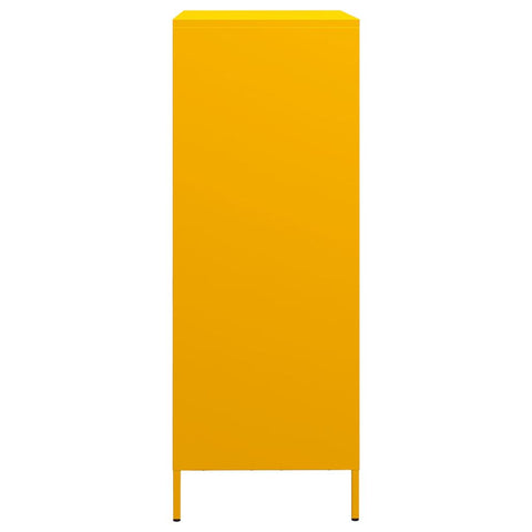vidaXL Highboard Mustard Yellow 68x39x103.5 cm Steel