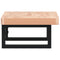vidaXL Basin Shelf Wall Mounted Steel and Solid Wood Beech