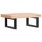 vidaXL Basin Shelf Wall Mounted Steel and Solid Wood Beech