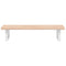 vidaXL Basin Shelf Wall Mounted Steel and Solid Wood Oak