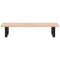 vidaXL Basin Shelf Wall Mounted Steel and Solid Wood Oak