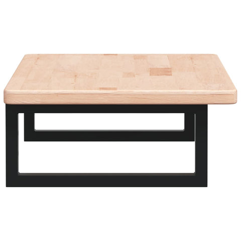 vidaXL Basin Shelf Wall Mounted Steel and Solid Wood Oak