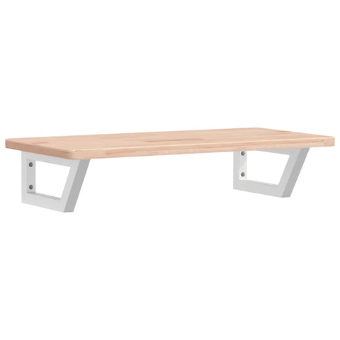 vidaXL Basin Shelf Wall Mounted Steel and Solid Wood Oak