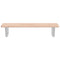 vidaXL Basin Shelf Wall Mounted Steel and Solid Wood Oak
