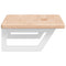 vidaXL Basin Shelf Wall Mounted Steel and Solid Wood Oak
