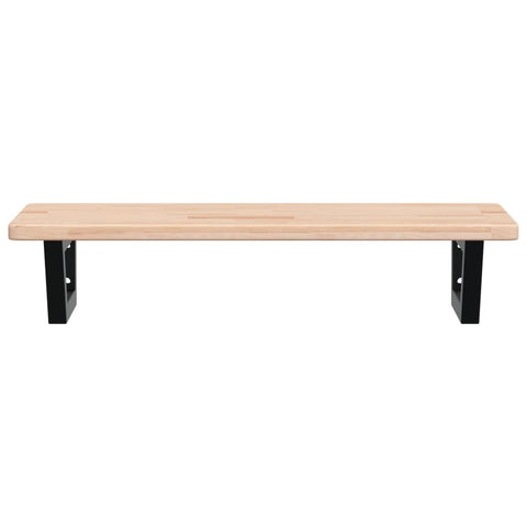 vidaXL Basin Shelf Wall Mounted Steel and Solid Wood Oak