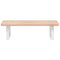 vidaXL Basin Shelf Wall Mounted Steel and Solid Wood Oak
