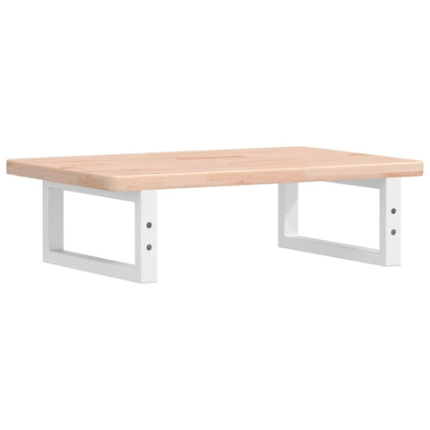 vidaXL Basin Shelf Wall Mounted Steel and Solid Wood Oak