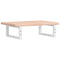 vidaXL Basin Shelf Wall Mounted Steel and Solid Wood Oak