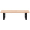 vidaXL Basin Shelf Wall Mounted Steel and Solid Wood Oak