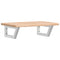 vidaXL Basin Shelf Wall Mounted Steel and Solid Wood Oak