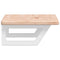vidaXL Basin Shelf Wall Mounted Steel and Solid Wood Oak