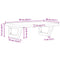 vidaXL Basin Shelf Wall Mounted Steel and Solid Wood Oak