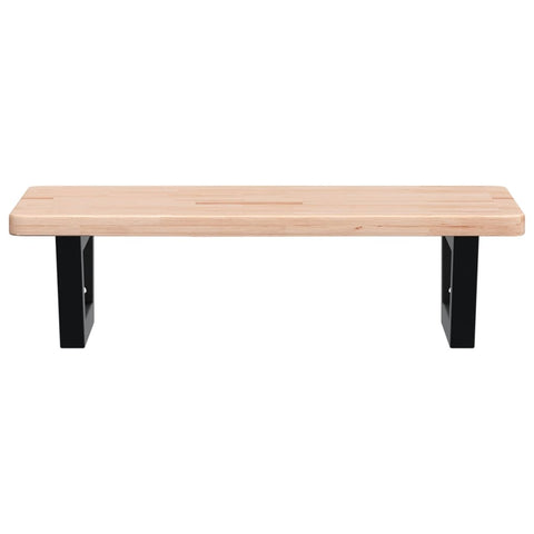 vidaXL Basin Shelf Wall Mounted Steel and Solid Wood Oak