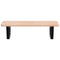 vidaXL Basin Shelf Wall Mounted Steel and Solid Wood Oak