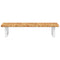 vidaXL Basin Shelf Wall Mounted Steel and Solid Wood Oak