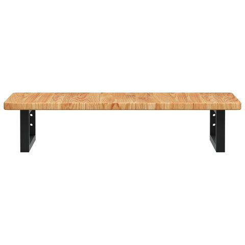 vidaXL Basin Shelf Wall Mounted Steel and Solid Wood Oak