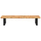 vidaXL Basin Shelf Wall Mounted Steel and Solid Wood Oak