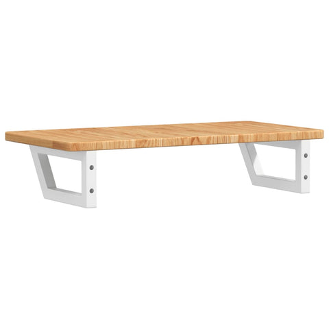 vidaXL Basin Shelf Wall Mounted Steel and Solid Wood Oak