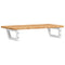 vidaXL Basin Shelf Wall Mounted Steel and Solid Wood Oak