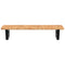 vidaXL Basin Shelf Wall Mounted Steel and Solid Wood Oak