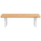 vidaXL Basin Shelf Wall Mounted Steel and Solid Wood Oak