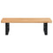 vidaXL Basin Shelf Wall Mounted Steel and Solid Wood Oak