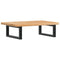 vidaXL Basin Shelf Wall Mounted Steel and Solid Wood Oak