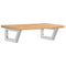 vidaXL Basin Shelf Wall Mounted Steel and Solid Wood Oak