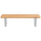 vidaXL Basin Shelf Wall Mounted Steel and Solid Wood Oak