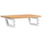 vidaXL Basin Shelf Wall Mounted Steel and Solid Wood Oak