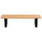 vidaXL Basin Shelf Wall Mounted Steel and Solid Wood Oak
