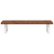 vidaXL Basin Shelf Wall Mounted Steel and Solid Wood Oak