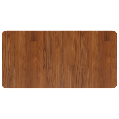 vidaXL Basin Shelf Wall Mounted Steel and Solid Wood Oak